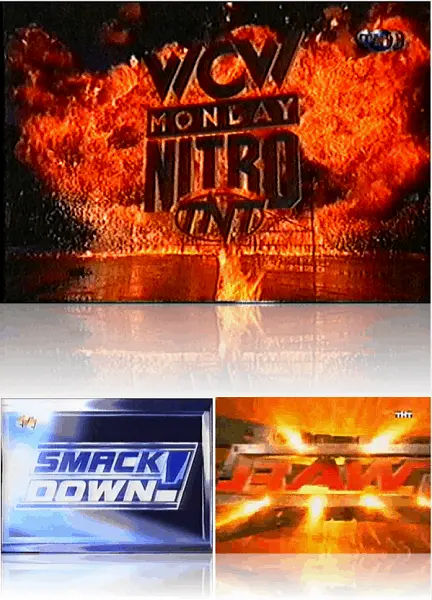 Рестлинг / WCW Nitro - ТНТ / WWF SmackDown - СТС / WWE RAW - ТНТ (1998)